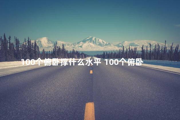 100个俯卧撑什么水平 100个俯卧撑相当于跑几公里